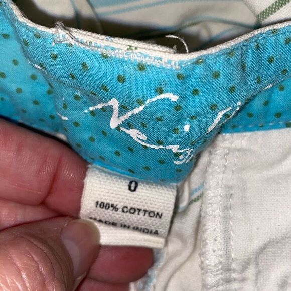 O'Neill Women's Multicolor Plaid Flat Front Cotton Beach Bermuda Shorts Size 0 - Picture 8 of 9